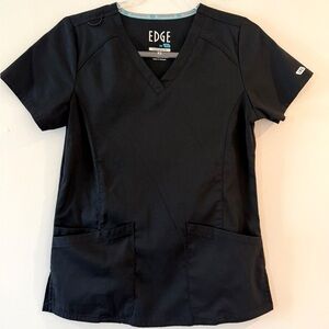 Women’s Edge By IRG Black Scrub Top